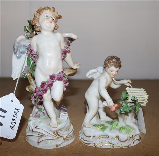2 Meissen figures